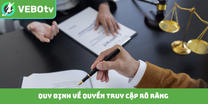 Quy định về quyền truy cập rõ ràng